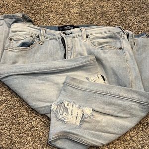 Hollister stacked skinny jeans